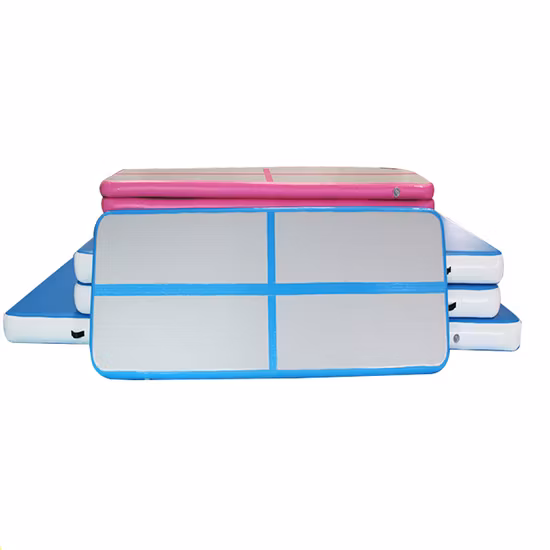 주문을 받아서 만들어진 탄소 공기 부상 궤도 팽창식 지면 공기 방석 팽창식 롤러 체조 매트